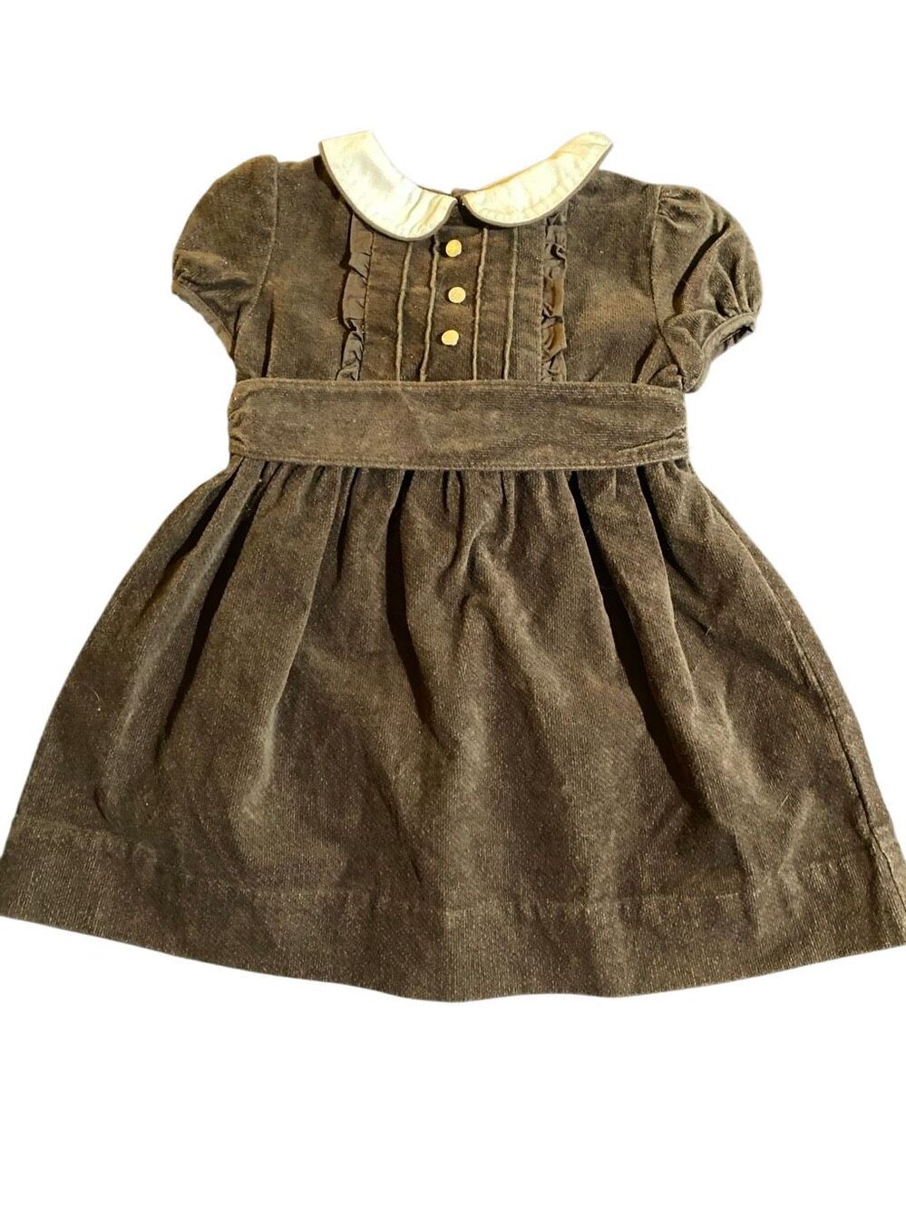 NWT & NWOT chaps baby girl brown corduroy dress have two of them 18 M